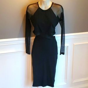 Black Bebe Midi Dress Size XS